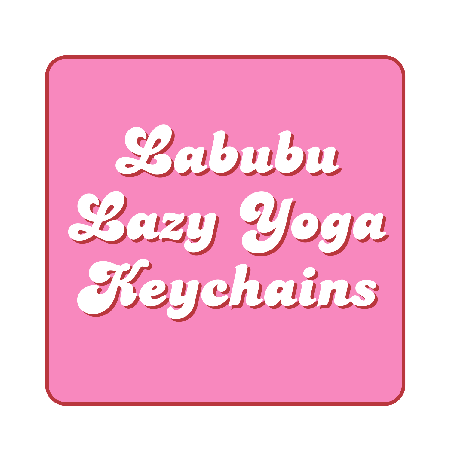 The Monsters Lazy Yoga keychains
