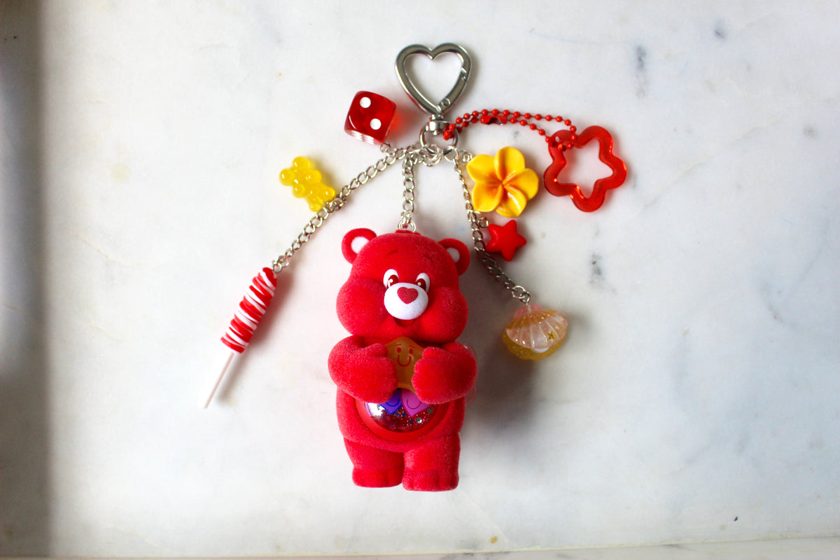 Care Bears colorful hugs figures keychain - ALWAYS THERE BEAR