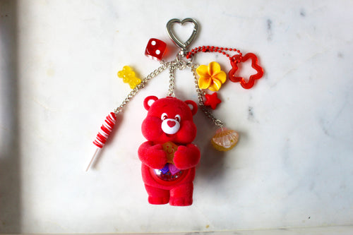 Care Bears colorful hugs figures keychain - ALWAYS THERE BEAR