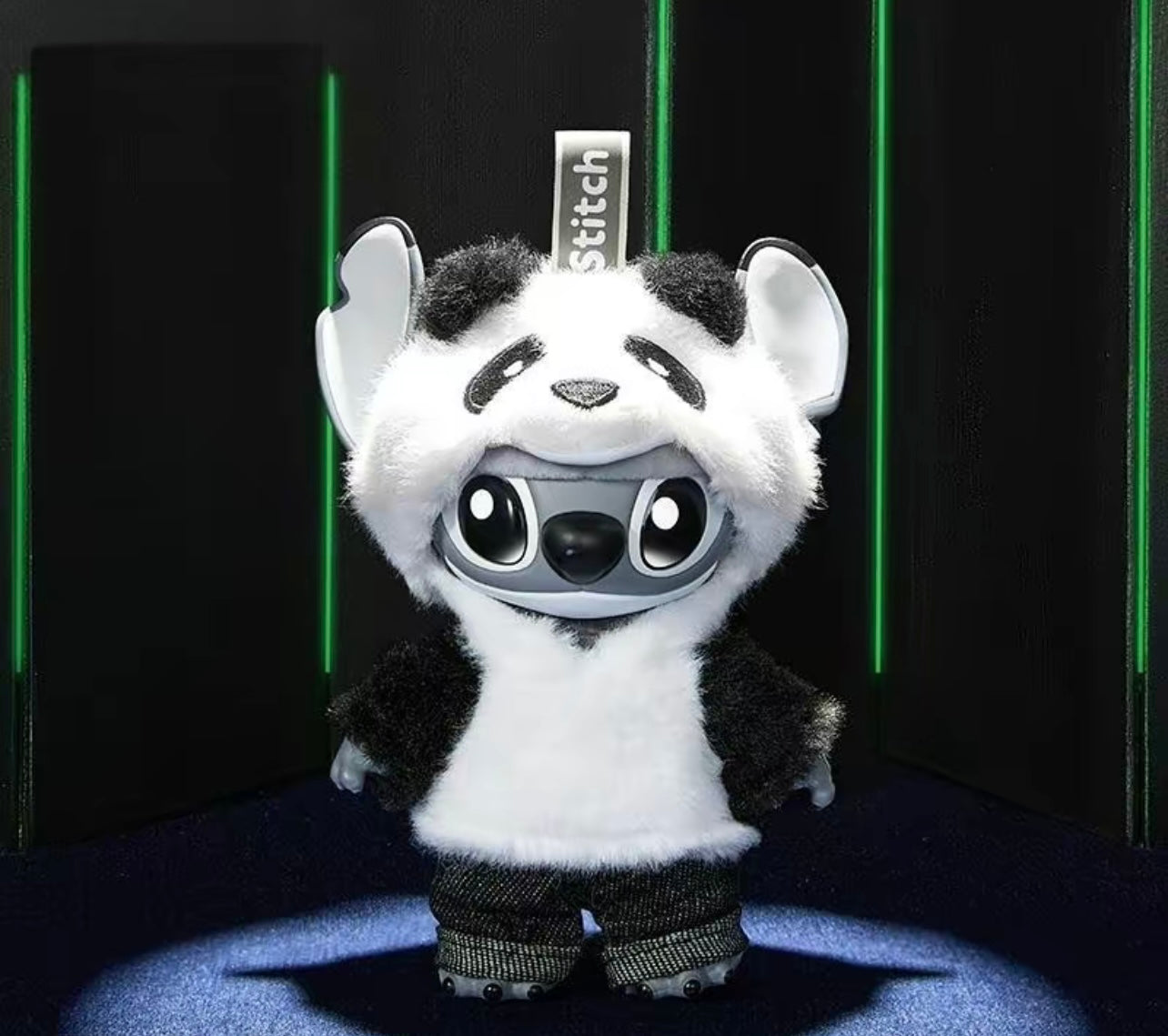 Disney Stitch GenZ Street Style Series - Hang Card Edition Panda Vinyl-Plush Doll