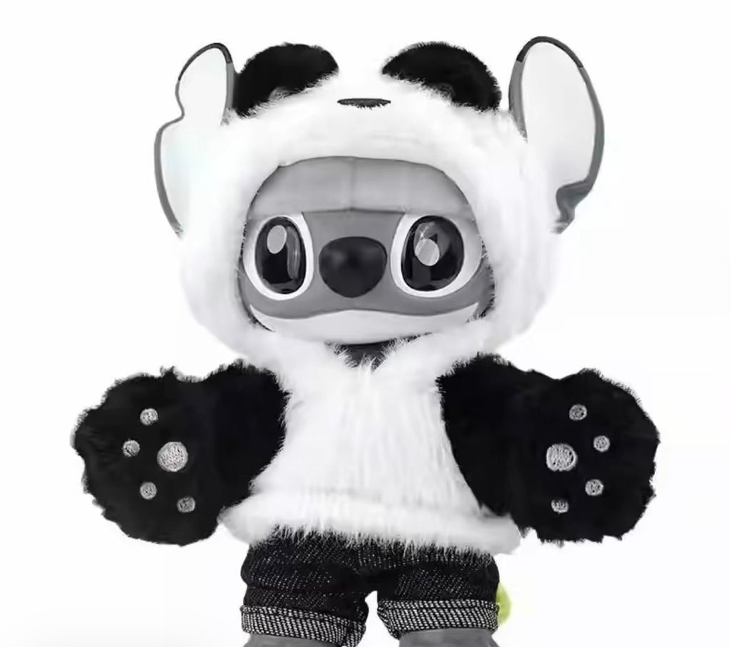 Disney Stitch GenZ Street Style Series - Hang Card Edition Panda Vinyl-Plush Doll