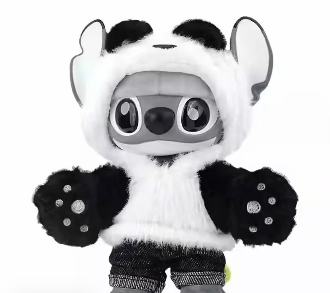 Disney Stitch GenZ Street Style Series - Hang Card Edition Panda Vinyl-Plush Doll